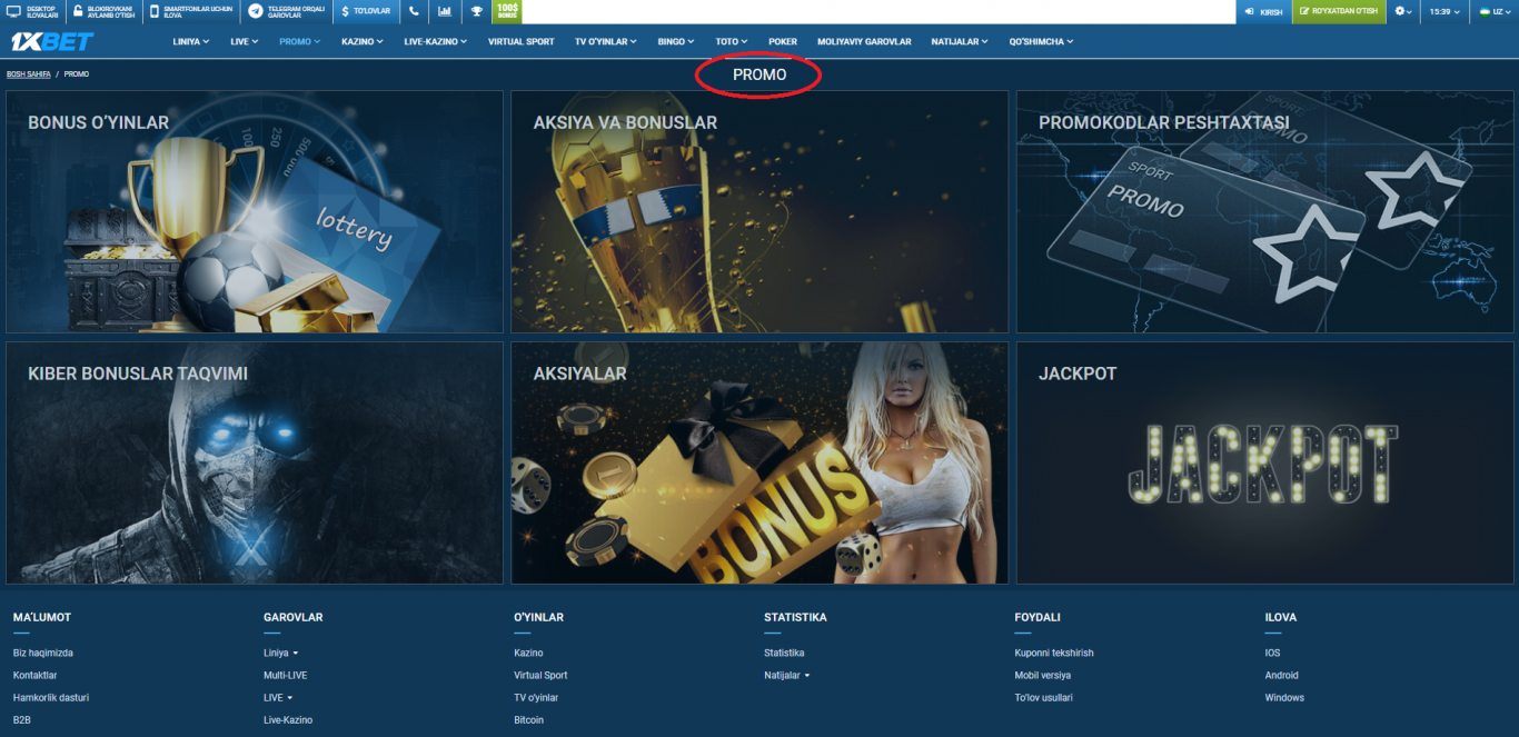 1xBet promokod bilan bepul pul tikish usullari